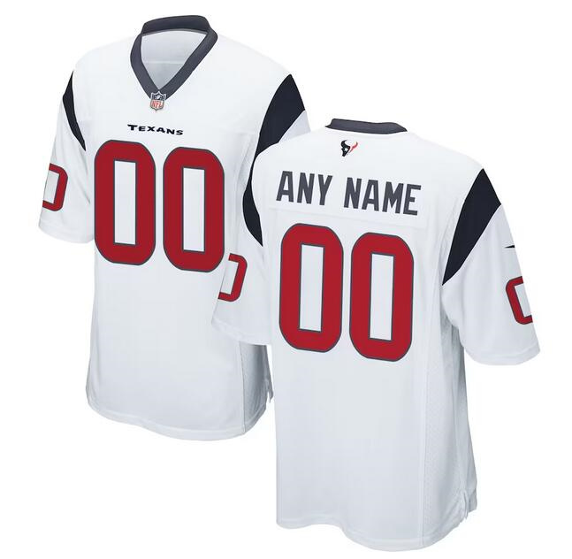 Men's Houston Texans Active Player Custom White Stitched Game Jersey
